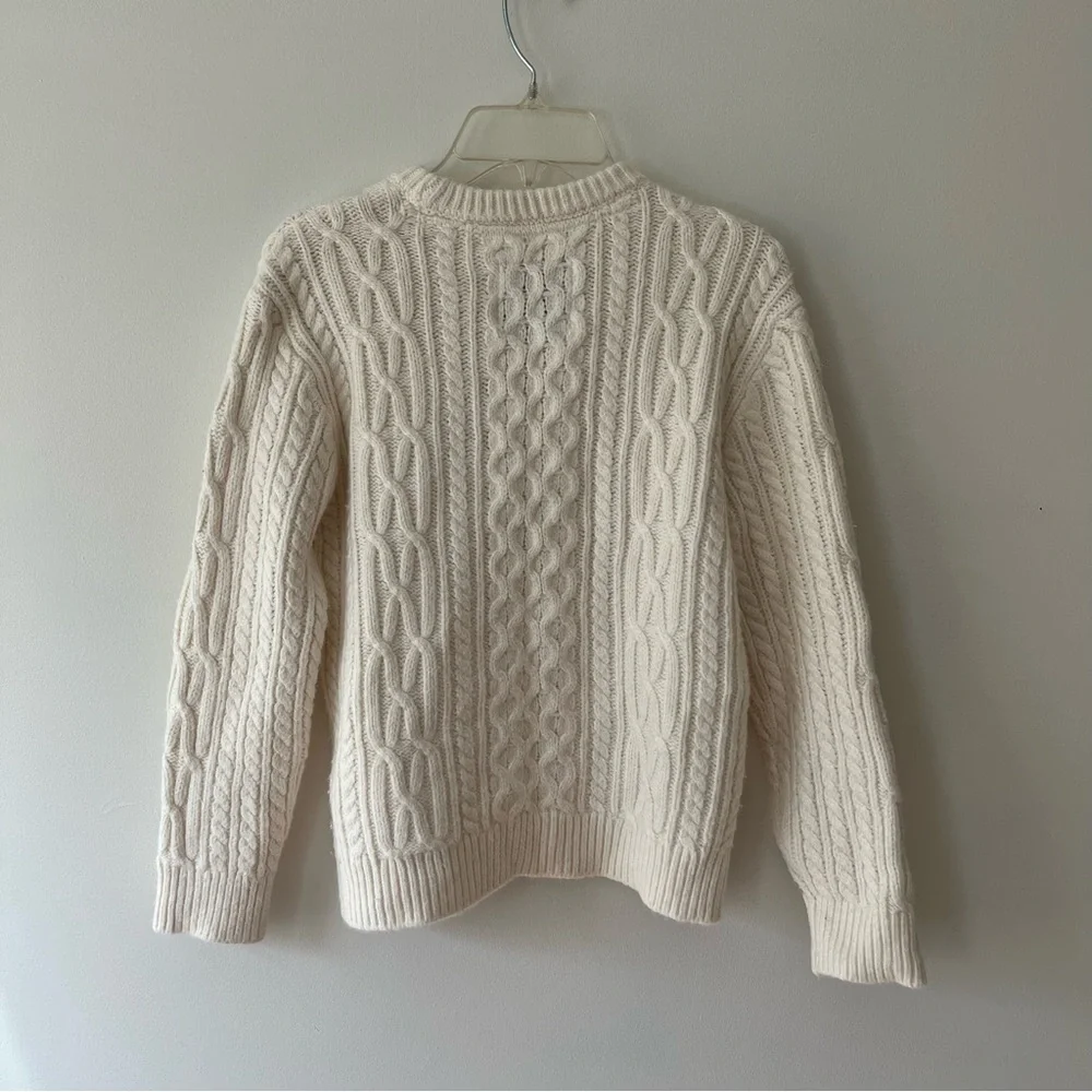 Abercrombie Kids Cable Knit Sweater Ivory